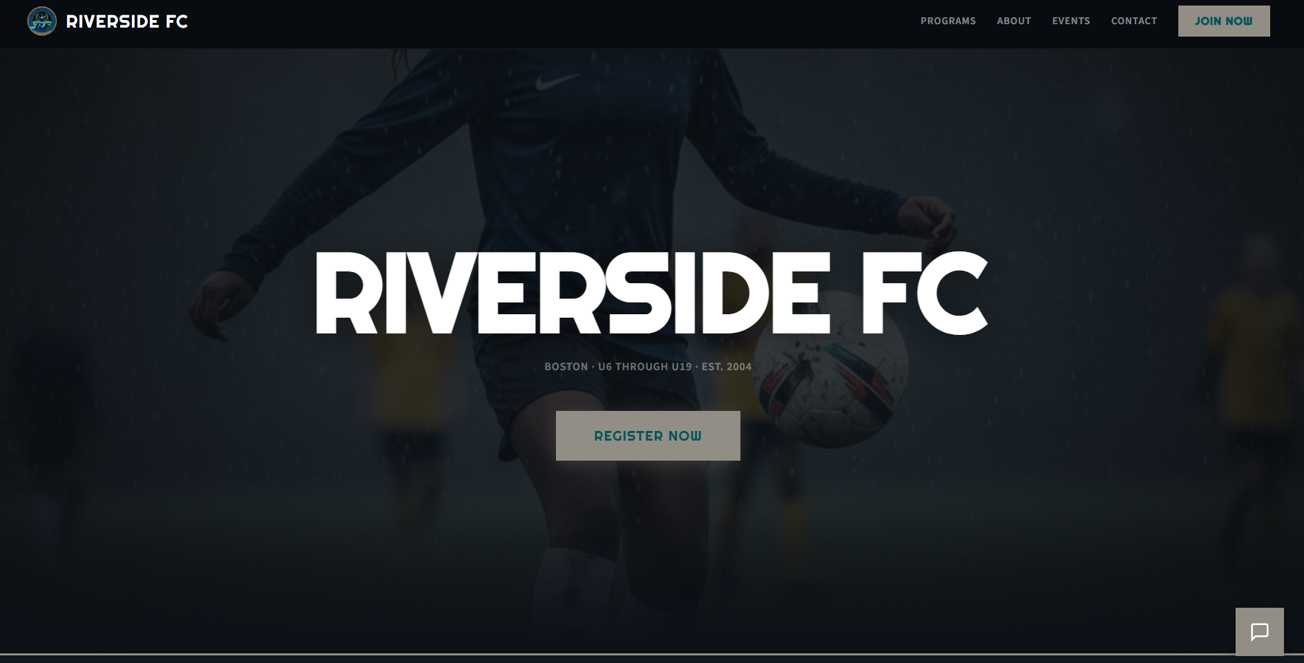Example club website — Riverside FC