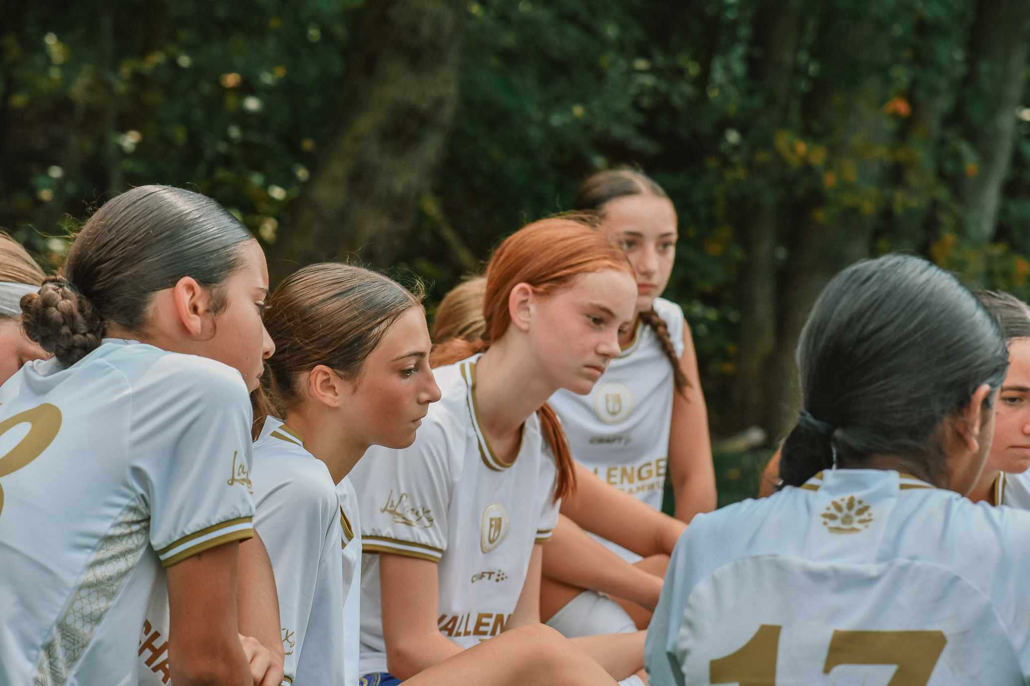 Team huddle before a match